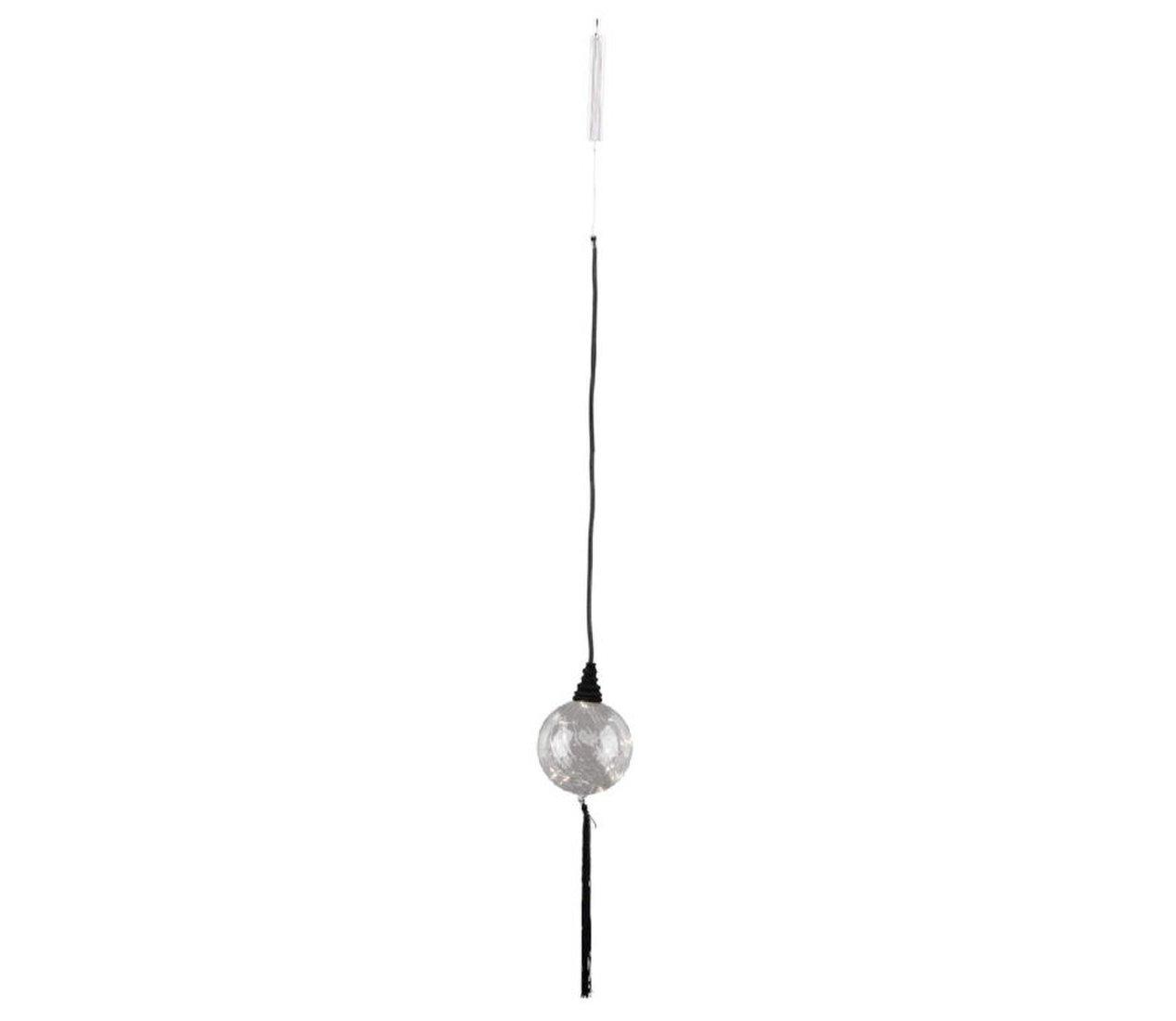 Lampa guľa so strapcom LED 12,5x12cm