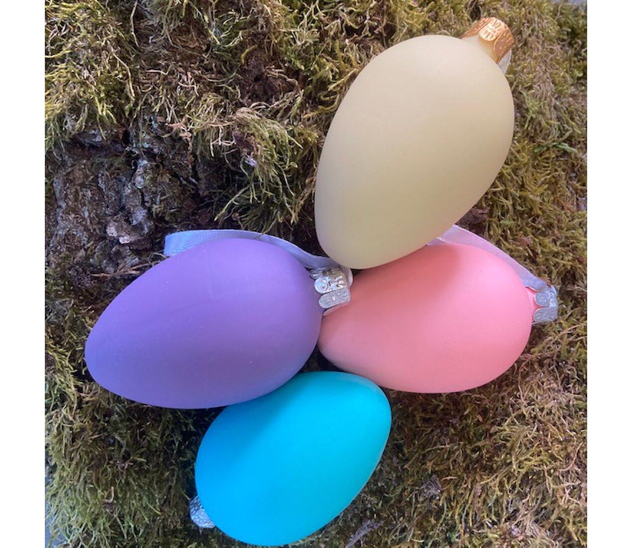 Vajce sklenené 4 farby