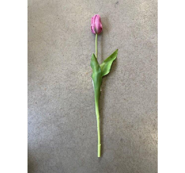 Tulipán umelý fuchsiový 48cm
