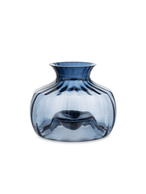 Váza sklenená modrá